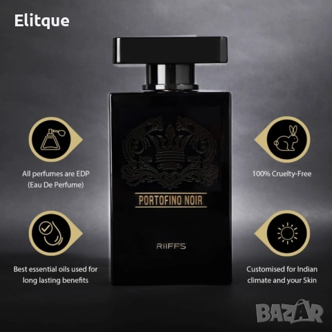Оригинален Арабски парфюм PORTOFINO NOIR RiiFFS Eau De Perfume 100ml , снимка 6 - Дамски парфюми - 52889329