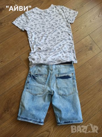 ZARA и H&M къси дънки и тениски за момче, снимка 3 - Детски къси панталони - 46192342