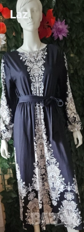 женствена рокля с коланче и дълъг ръкав, снимка 3 - Рокли - 52478503