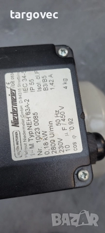 немски монофазен електромотор, снимка 2 - Други инструменти - 51649425