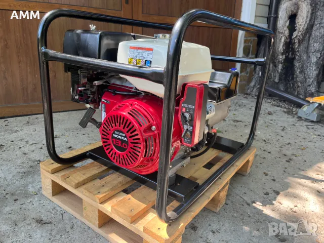 Бензонов монофазен генератор / агрегат HONDA 6 Kw., снимка 1