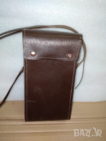 Ретро, кожена чанта от измервателен уред.