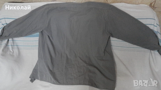 Сива мъжка риза Newsmen, снимка 4 - Ризи - 52589701