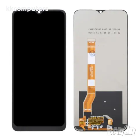 LCD Дисплей за OPPO A77 / A17/ A57 / A57s / A57e 4G/5G (2022) + Тъч скрийн /Черен/Оригинал Service P, снимка 1 - Резервни части за телефони - 47750862