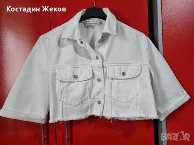 Дамско оригинално дънково якенце.  ZARA , снимка 1 - Якета - 47094575