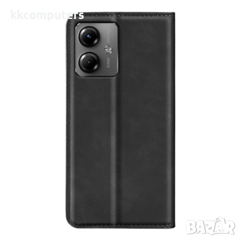 Motorola Moto G14 Wallet Кожен Калъф и Протектор, снимка 4 - Калъфи, кейсове - 53151275