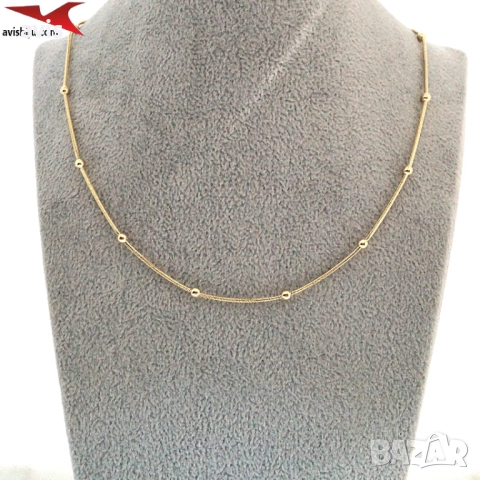 Синджир с 14К златно покритие 254556, снимка 4 - Колиета, медальони, синджири - 52926640