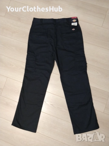 НОВИ Dickies Everyday Trousers UK 33R, DE 48 size Мъжки черни панталони, снимка 2 - Панталони - 52928416