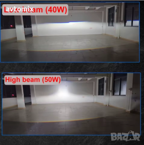 LED Лупи за вграждане 3.0 инча 55W 7000LM 2 бр к-т къси и дълги, снимка 6 - Аксесоари и консумативи - 51808477