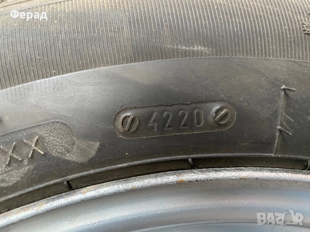 4бр Зимни гуми с железни джанти 185/65/15 5х100 15 5x100, снимка 3 - Гуми и джанти - 51870733