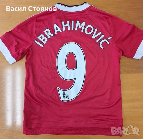 Манчестър Юн./Manchester Utd. adidas 2015-16г. №9 Ibrahimovic - за ръст 152см., снимка 1 - Фен артикули - 46757908