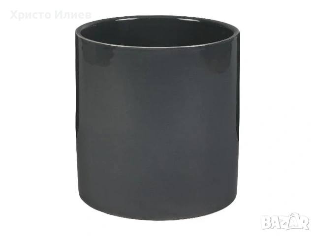 Кашпа със стойка Саксия с дървена стойка Сива Бяла, снимка 6 - Декорация за дома - 54060014