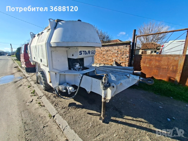 Стационарна бетон помпа SERMAC 2015, снимка 2 - Индустриална техника - 53529737