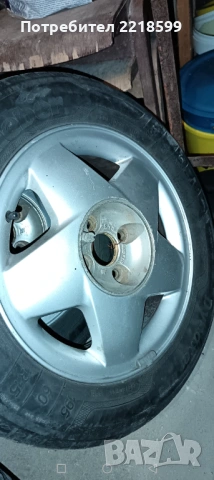 Джанти алуминиеви 4х100 ц56.6+ гуми за Опел 195 60 15, снимка 6 - Гуми и джанти - 52343372