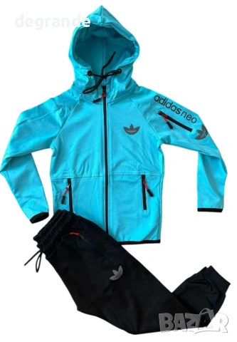 Спортен Комплект за Момче Adidas  Тюркуаз  12-18 м.   5 г 