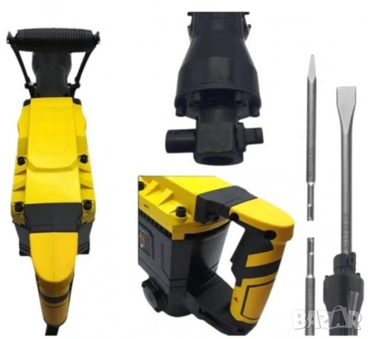 Професионален Къртач Kraft Royal, трошач, ударен, жълт, SDS, 220VAC, 3800W, к-т, снимка 5 - Други инструменти - 50651333