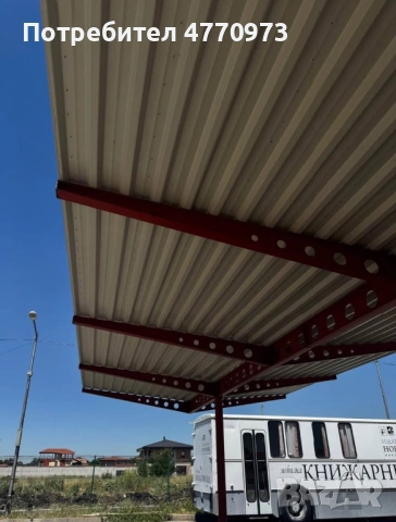 Масивни навеси 18х6, снимка 3 - Гаражи и паркоместа - 53902398