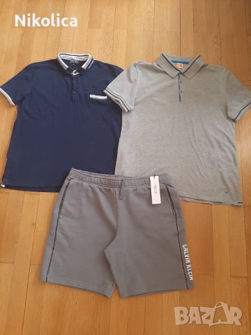 Мъжки блузи Emporio Armani, Boss orange и къс панталон Calvin Klein, размер XXL. Оригинални!, снимка 2 - Блузи - 45279937