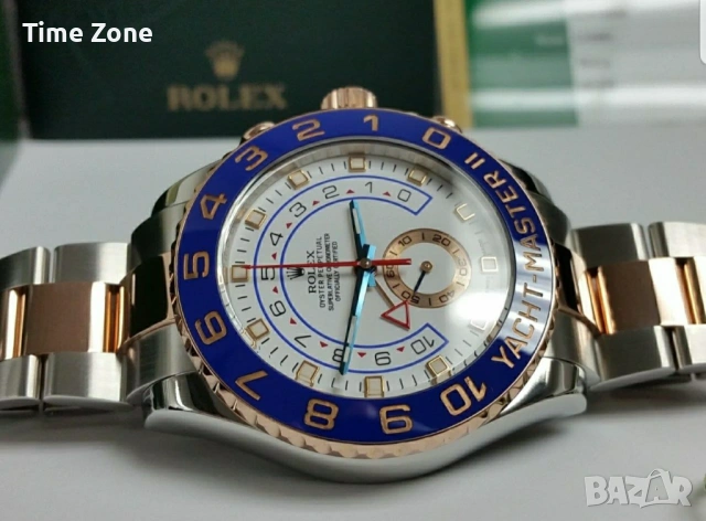 Rolex Yacht-Master II 44mm Two-Tone Rose Gold White Dial Automatic Различни Варианти, снимка 4 - Мъжки - 54071465