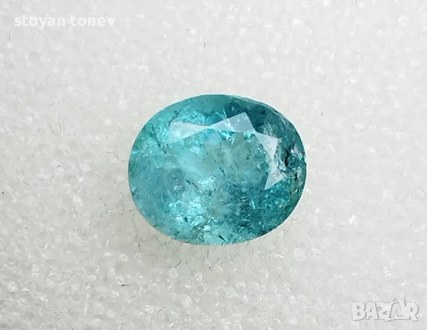 Пленяващ турмалин с цвят Параиба - 1.68кт. НОВ! Сертификат!, снимка 7 - Колиета, медальони, синджири - 43973691