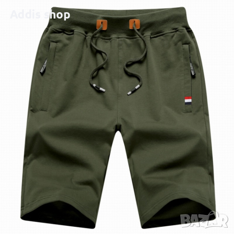 Мъжки къси панталони с шнур с еластична талия и джобове, 6цвята , снимка 7 - Къси панталони - 39223637