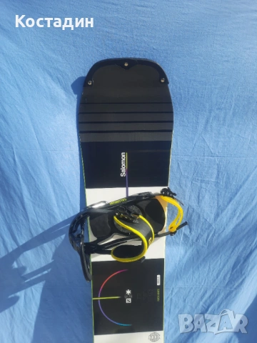 Сноуборд 162см. Salomon Huck Knife RTL  с автомати, снимка 2 - Зимни спортове - 53623713
