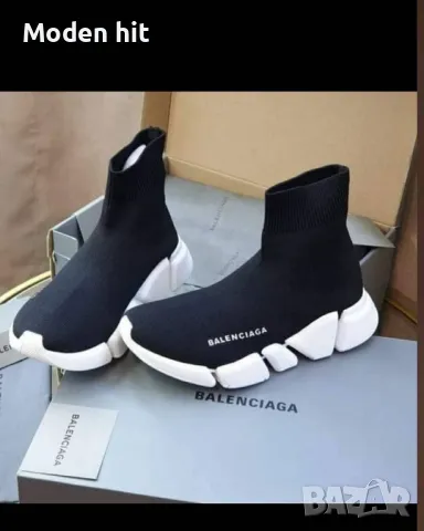 BALENCIAGA унисекс кецове тип чорап висок клас реплика, снимка 5 - Кецове - 49608459