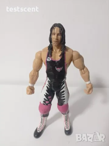 Екшън фигура WWE Jakks Bret Hart Брет Харт 2005г. Ruthless Aggression Canadian WCW RARE, снимка 11 - Колекции - 48386268