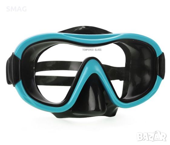 Черна тюркоазена морска маска за плуване 12+ години, снимка 1 - Водни спортове - 46279893