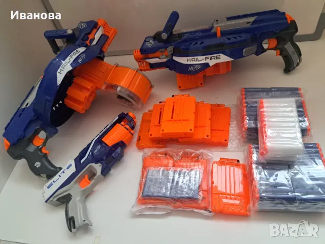 Бластер с батерии  : Nerf Gun N-Strike Elite Hail Fire, снимка 13 - Други - 49517743