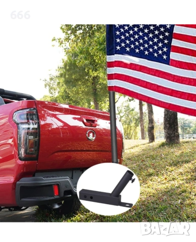 Универсален държач за флагшток за теглич, снимка 6 - Аксесоари и консумативи - 53213296