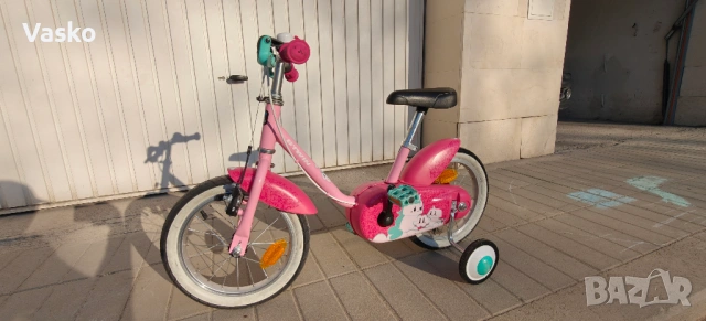 Продавам детски велосипед Btwin unicorn 500 14", снимка 4 - Коли, камиони, мотори, писти - 54239682