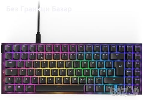 Нова NZXT MiniTKL Геймърска Клавиатура RGB Бърза Реакция Линейни Ключове
