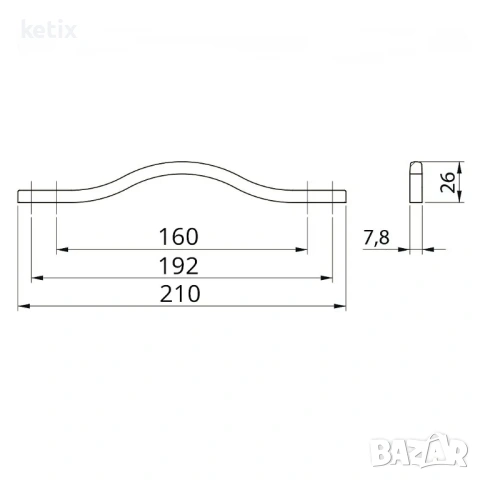 Мебелна дръжка,златен месинг, снимка 6 - Други - 53945753