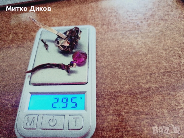 част от златен пръстен с камък за материал 8 карата- 2.95 грама, снимка 2 - Пръстени - 52943982