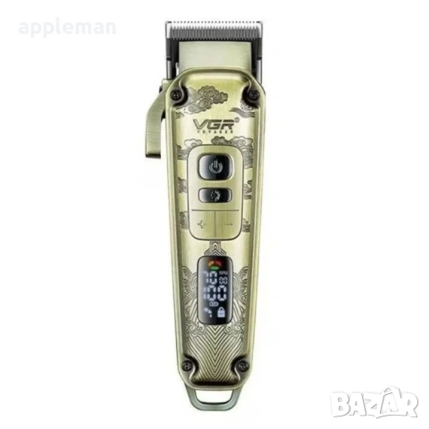 Акумулаторен тример VGR V-005, Mетален корпус, 8 приставки постригване, снимка 3 - Тримери - 53618950