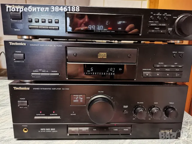 TECHNICS SU-X102,Technics SL-PJ28A,Technics ST-X302L, снимка 1 - Аудиосистеми - 46888435