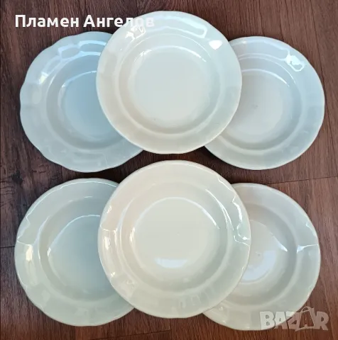 стар български порцелан от 60те години. Лот от 2вида чиний. , снимка 7 - Други ценни предмети - 49933826