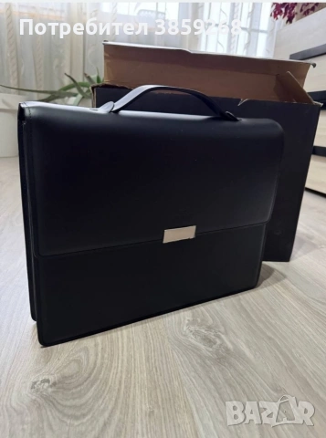 Еко кожена мъжка дипломатическа чанта Folli Follie