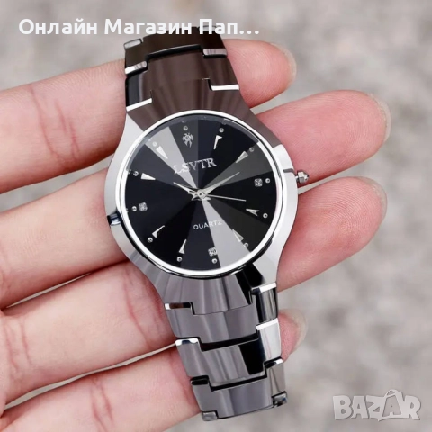 YIKAZE Луксозен дамски кварцов часовник от волфрамова стомана с дата, снимка 2 - Дамски - 52906958