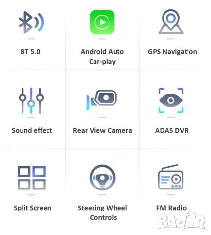7" 1-DIN мултимедия с Android 12 и изваждащ се дисплей, RDS, 32GB ROM , 2GB RAM  , снимка 12 - Аксесоари и консумативи - 42692745