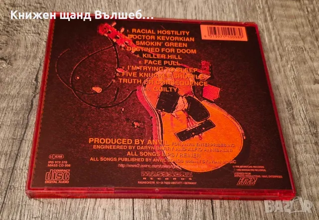 Компакт Дискове - Рок-Метъл: Anvil – Plugged In Permanent, снимка 2 - CD дискове - 48733033