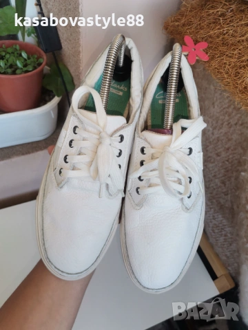 Бели обувки Clarks 42 н. Естествена кожа , снимка 13 - Дамски ежедневни обувки - 54148411
