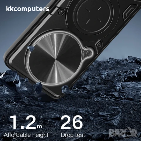 Xiaomi Redmi Note 14 Pro+ 5G Удароустойчив CD Texture Sliding /Camshield Magnetic Holder Калъф и Про, снимка 7 - Калъфи, кейсове - 50906397