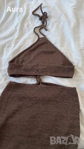 Brown cutout dress, снимка 4 - Рокли - 53814896