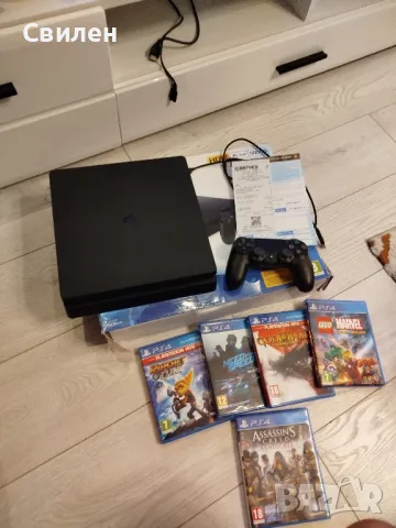 Playstation PS4 500 GB slim black, снимка 6 - Игри за PlayStation - 48240145