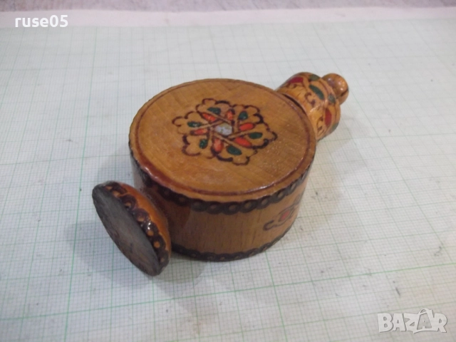 Мускал пирографирана бъклица от соца - 1, снимка 6 - Други стоки за дома - 52111375