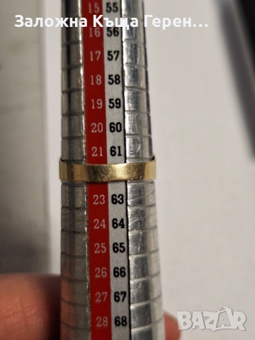 Златен Пръстен - 14к. - 1,70гр., снимка 4 - Пръстени - 52360374