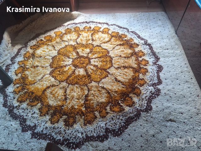 нов китеник ръчна изработка 2.00/2.20 -100%вълна, снимка 3 - Декорация за дома - 54160042