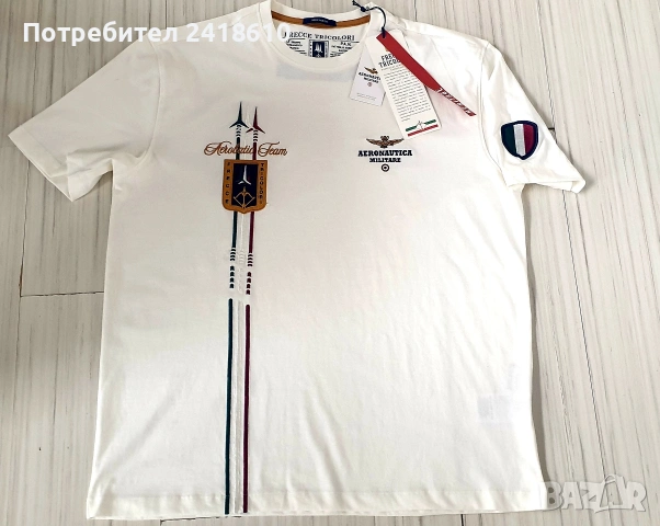 Aeronautica Militare Stretch Cotton Mens Size XL - 2XL НОВО! ОРИГИНАЛ! Мъжка Тениска!, снимка 4 - Тениски - 53949164
